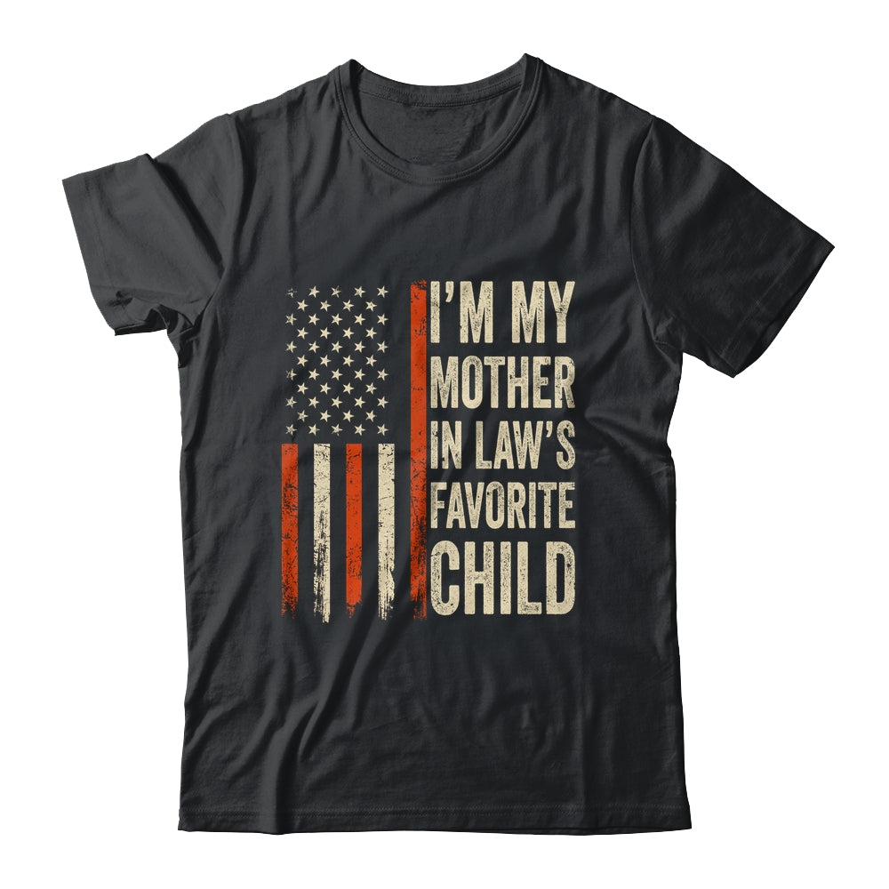 I'm My Mother In Law's Favorite Child Vintage Flag Christmas Shirt & Hoodie | siriusteestore