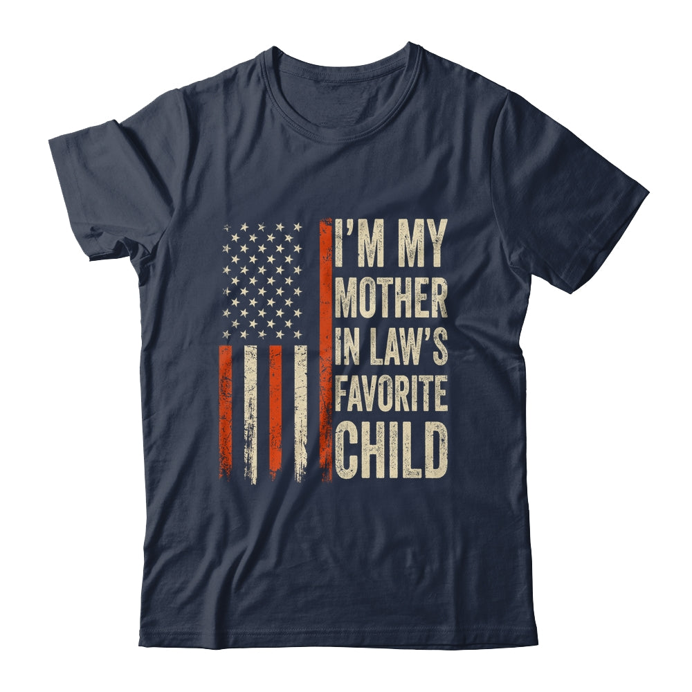 I'm My Mother In Law's Favorite Child Vintage Flag Christmas Shirt & Hoodie | siriusteestore