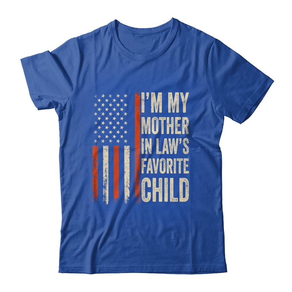 I'm My Mother In Law's Favorite Child Vintage Flag Christmas Shirt & Hoodie | siriusteestore