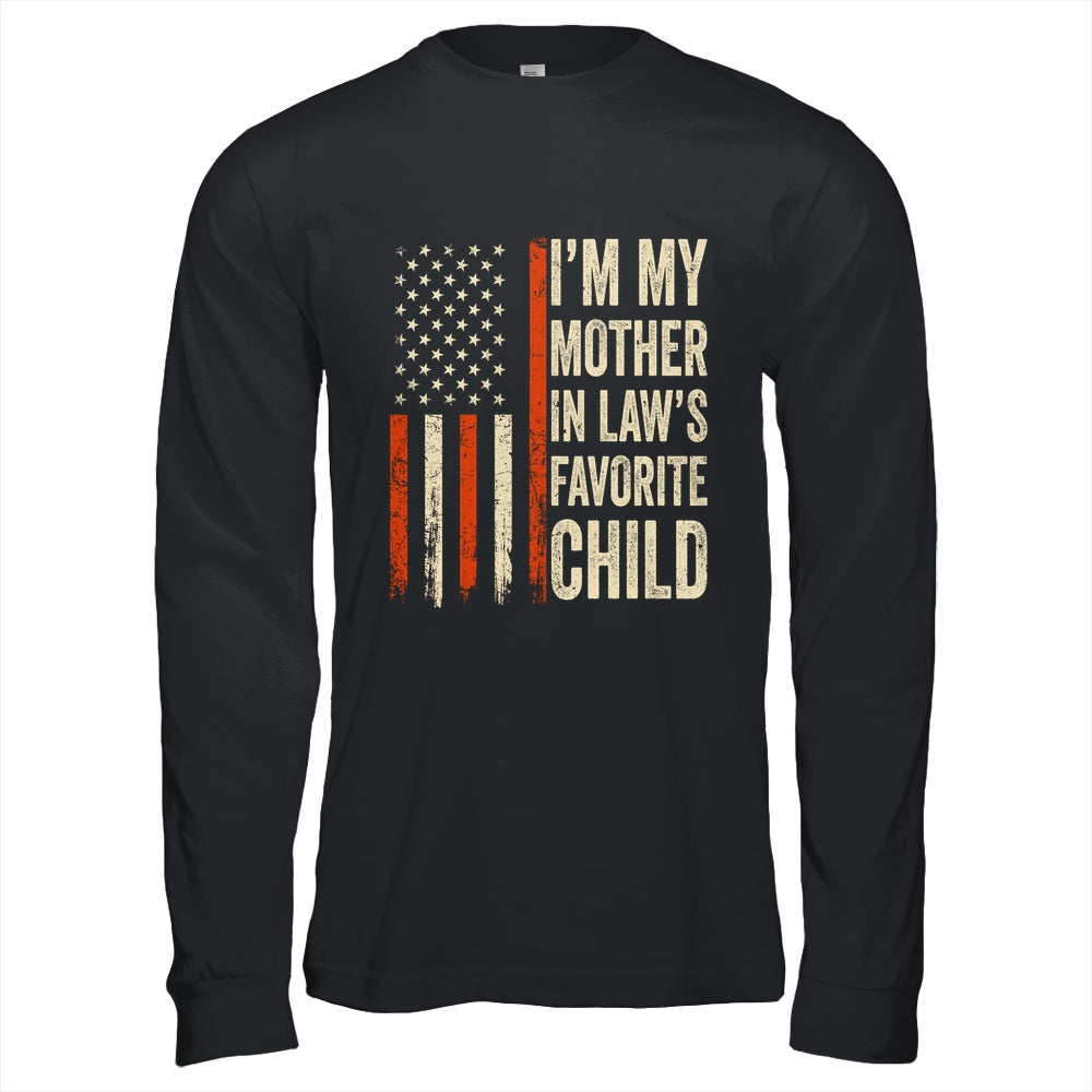 I'm My Mother In Law's Favorite Child Vintage Flag Christmas Shirt & Hoodie | siriusteestore