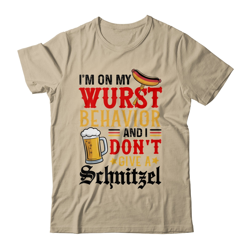 I'm On My Wurst Behavior I Dont Give A Schnitzel Oktoberfest Shirt & Tank Top | siriusteestore