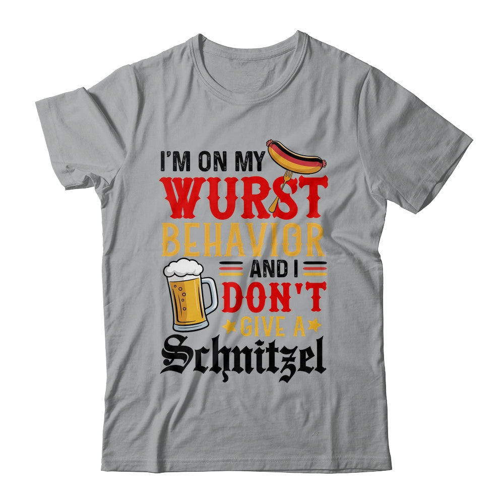 I'm On My Wurst Behavior I Dont Give A Schnitzel Oktoberfest Shirt & Tank Top | siriusteestore