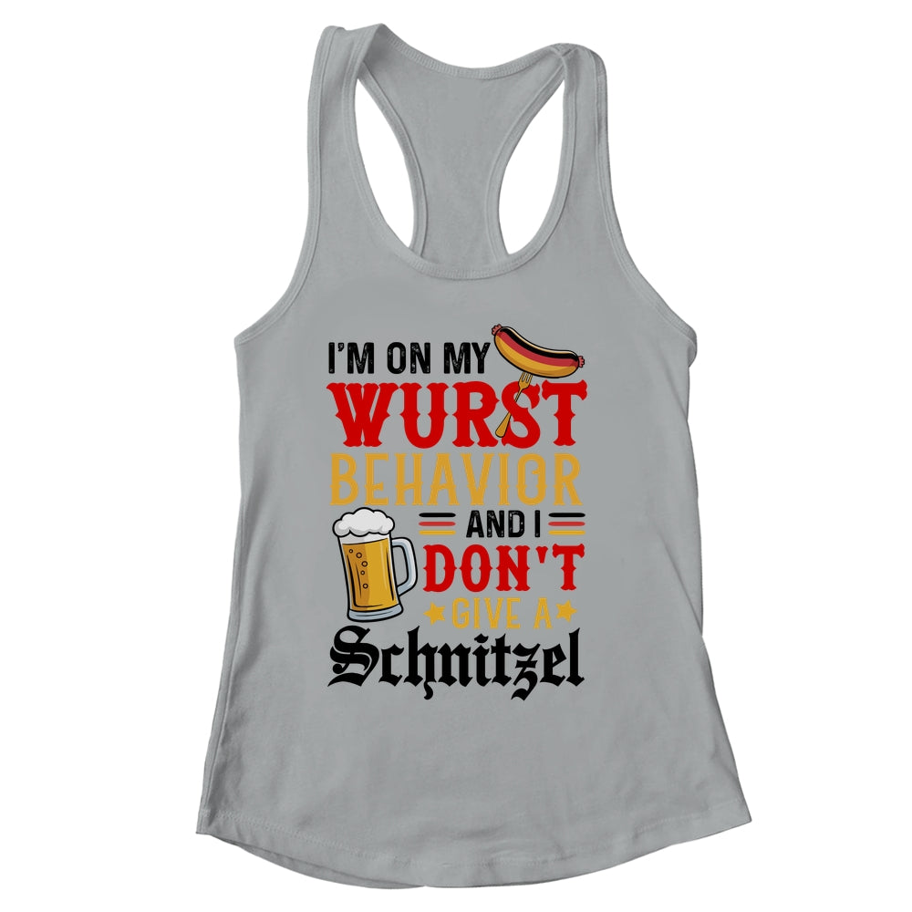 I'm On My Wurst Behavior I Dont Give A Schnitzel Oktoberfest Shirt & Tank Top | siriusteestore
