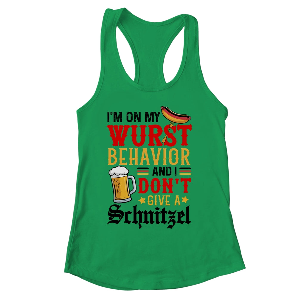I'm On My Wurst Behavior I Dont Give A Schnitzel Oktoberfest Shirt & Tank Top | siriusteestore