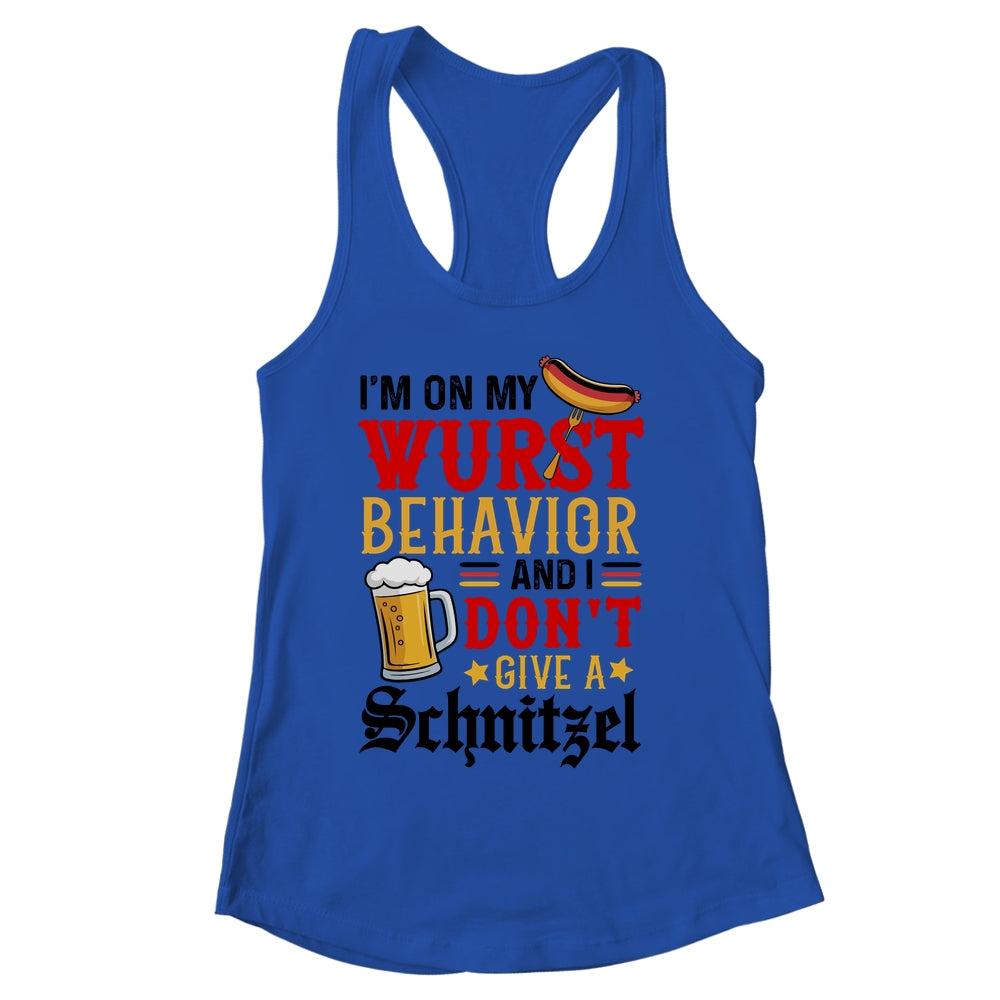 I'm On My Wurst Behavior I Dont Give A Schnitzel Oktoberfest Shirt & Tank Top | siriusteestore