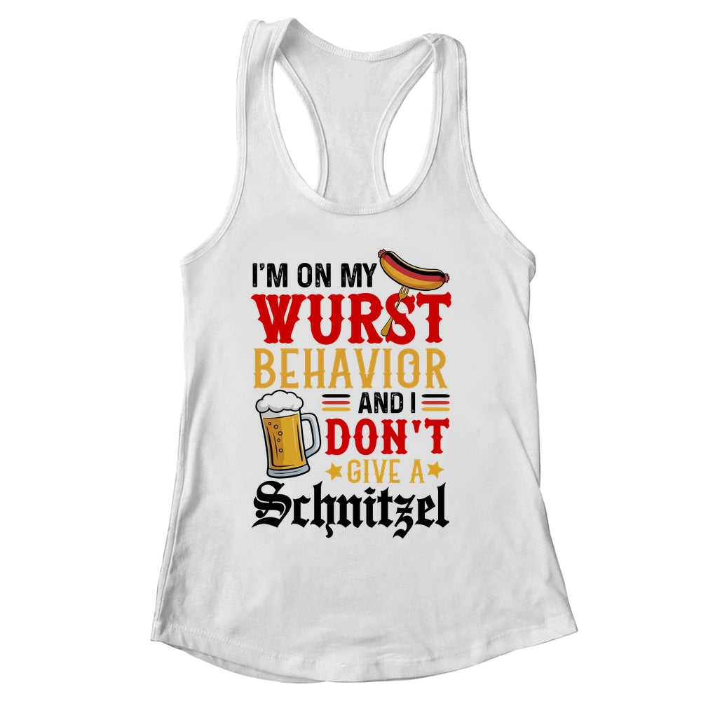 I'm On My Wurst Behavior I Dont Give A Schnitzel Oktoberfest Shirt & Tank Top | siriusteestore