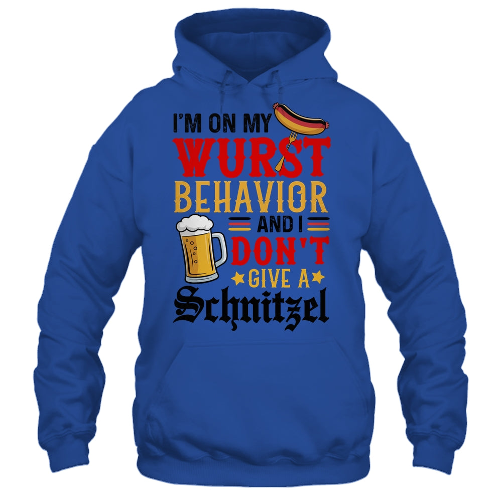 I'm On My Wurst Behavior I Dont Give A Schnitzel Oktoberfest Shirt & Tank Top | siriusteestore