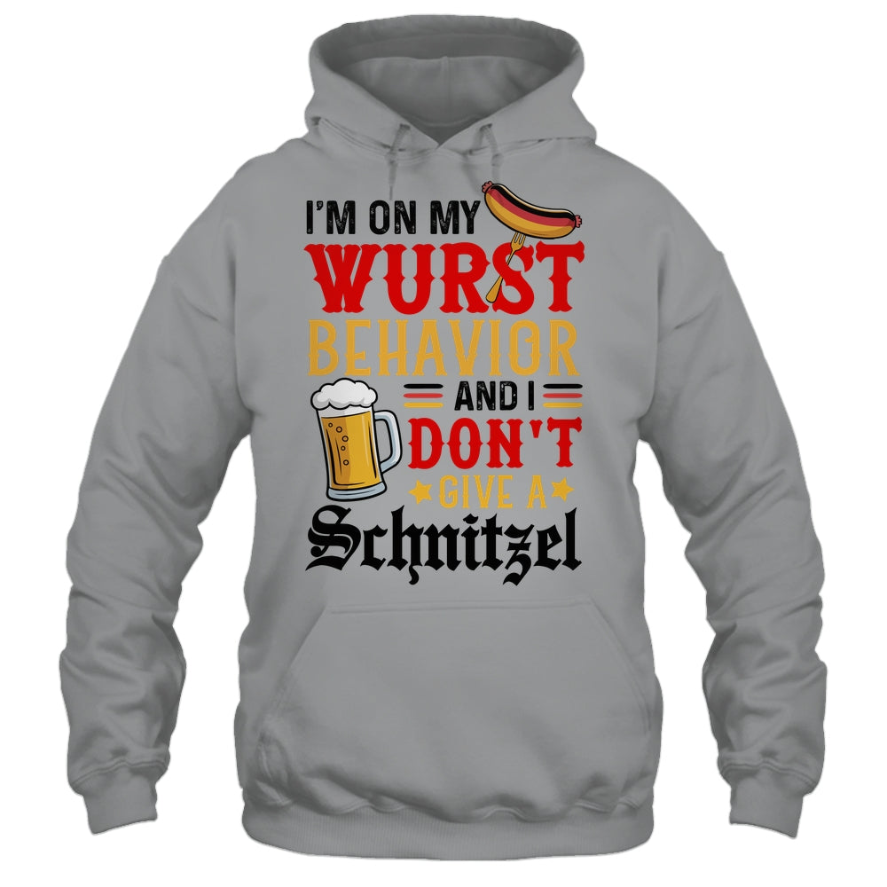 I'm On My Wurst Behavior I Dont Give A Schnitzel Oktoberfest Shirt & Tank Top | siriusteestore