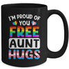 I'm Proud Of You Free Aunt Hugs LGBT LGBTQ Gay Pride Mug | siriusteestore