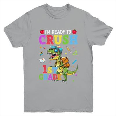 I'm Ready To Crush 1st Grade Dinosaur Back To School Kids Youth Shirt | siriusteestore