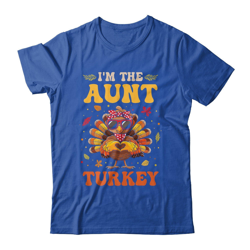 I'm The Aunt Turkey Matching Family Thanksgiving Costume Shirt & Hoodie | siriusteestore