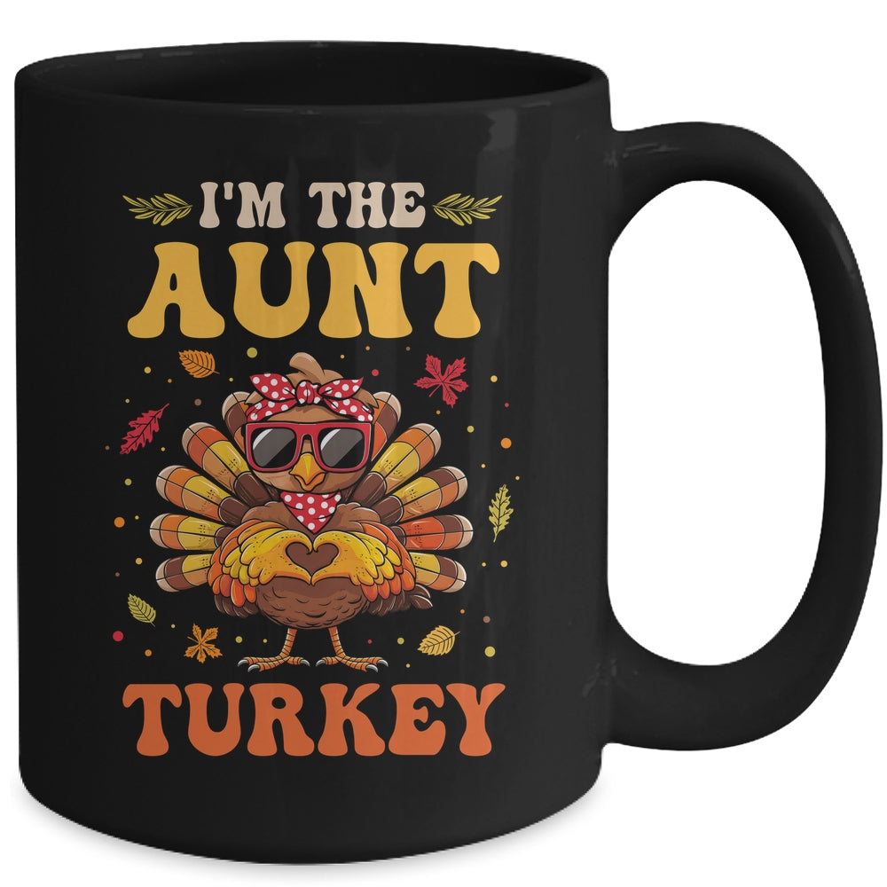 I'm The Aunt Turkey Matching Family Thanksgiving Costume Mug | siriusteestore