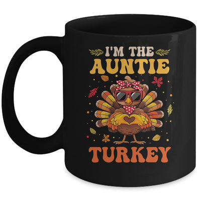 I'm The Auntie Turkey Matching Family Thanksgiving Costume Mug | siriusteestore
