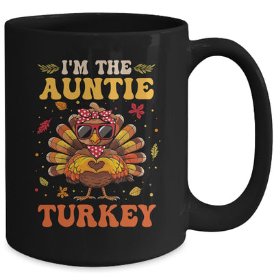 I'm The Auntie Turkey Matching Family Thanksgiving Costume Mug | siriusteestore