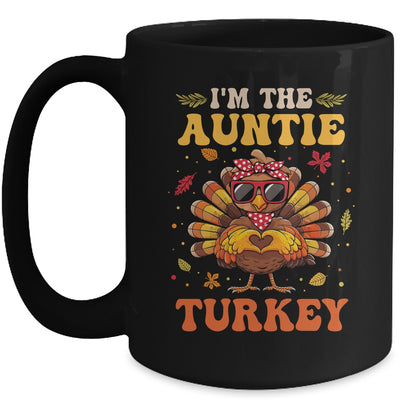 I'm The Auntie Turkey Matching Family Thanksgiving Costume Mug | siriusteestore