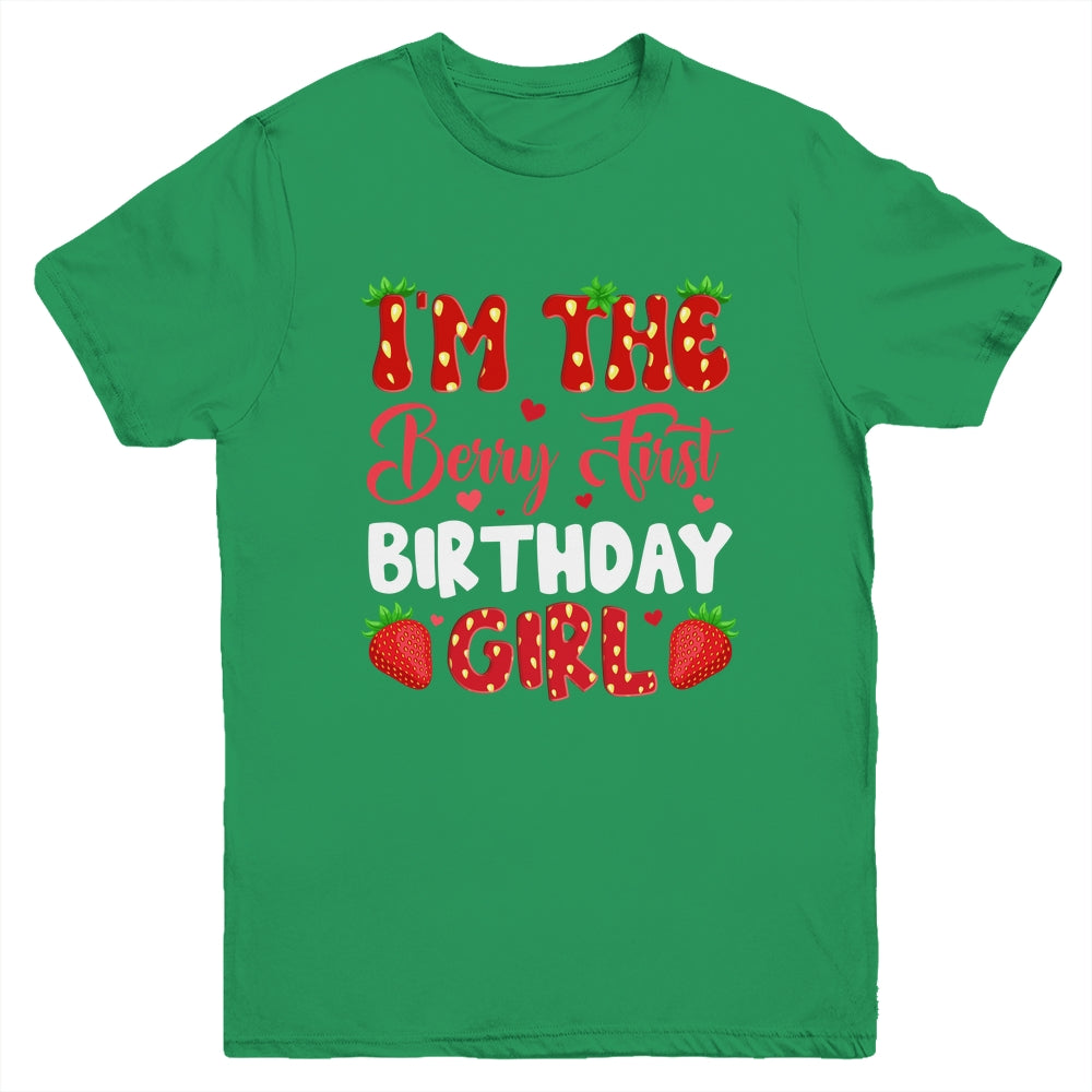 I'm The Berry First Birthday Of Girl Sweet Strawberry Youth Shirt | siriusteestore