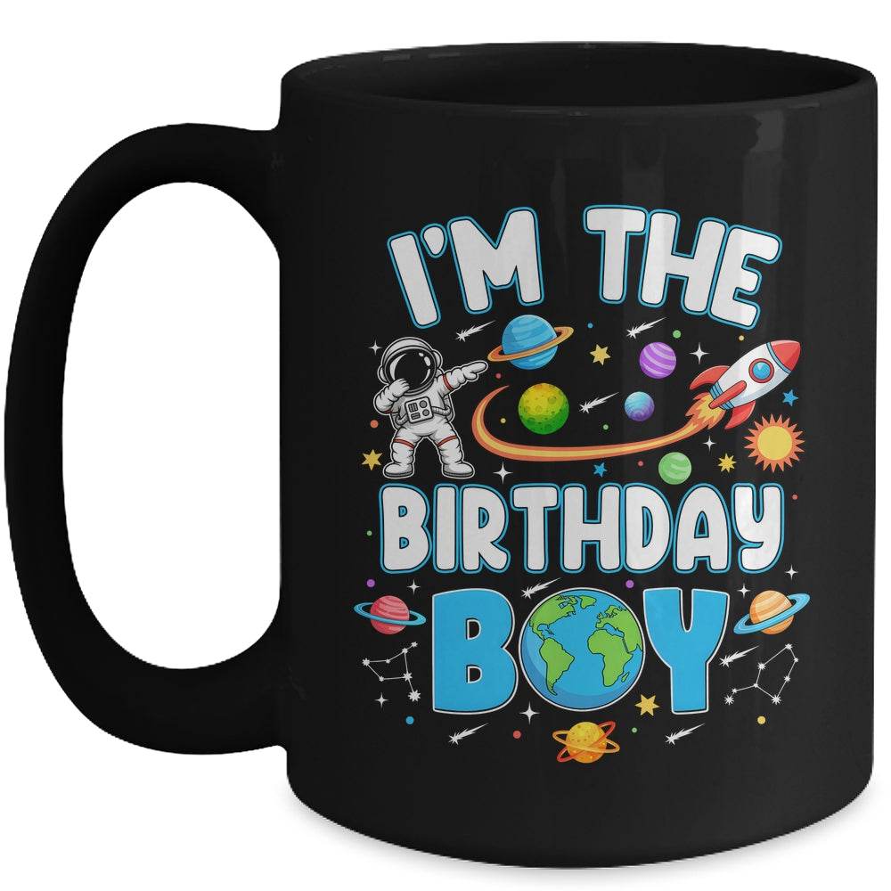 I'm The Birthday Boy Astronaut Family Space Planets Mug | siriusteestore