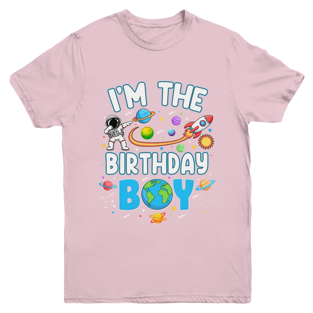 I'm The Birthday Boy Astronaut Family Space Planets Youth Shirt | siriusteestore