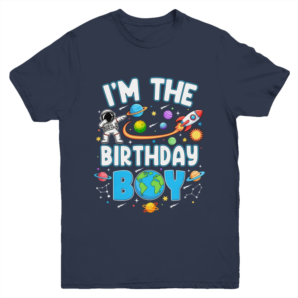 I'm The Birthday Boy Astronaut Family Space Planets Youth Shirt | siriusteestore