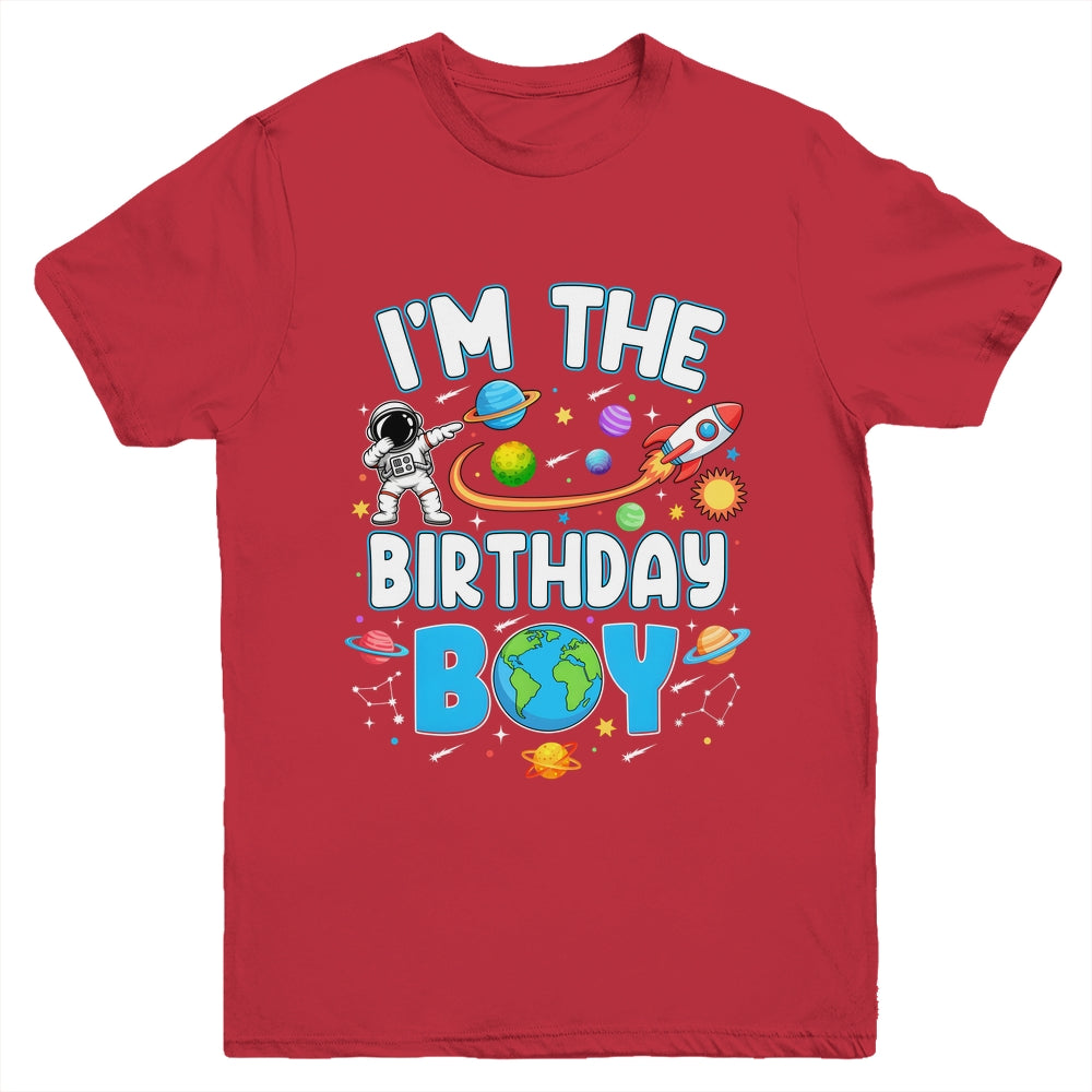 I'm The Birthday Boy Astronaut Family Space Planets Youth Shirt | siriusteestore