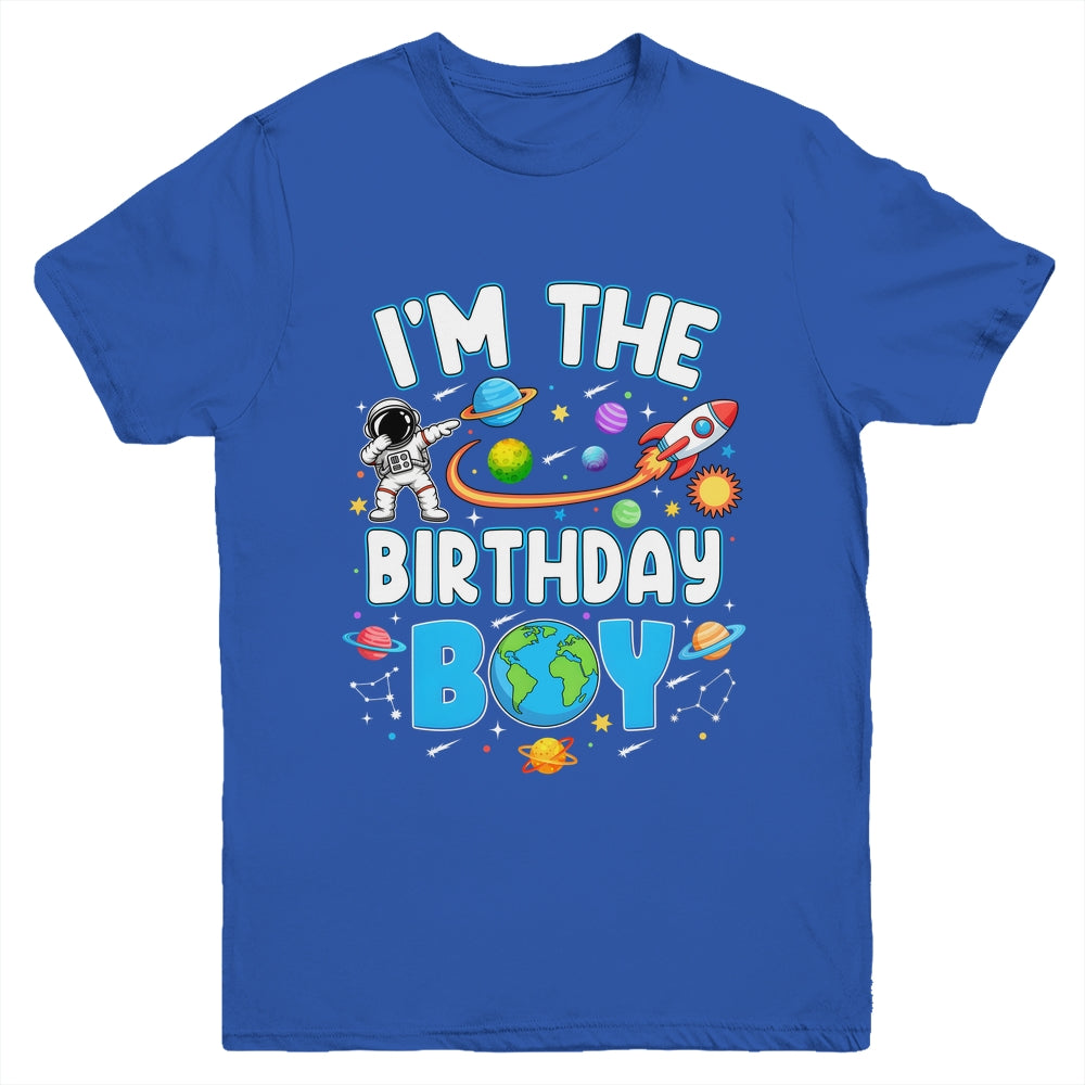 I'm The Birthday Boy Astronaut Family Space Planets Youth Shirt | siriusteestore