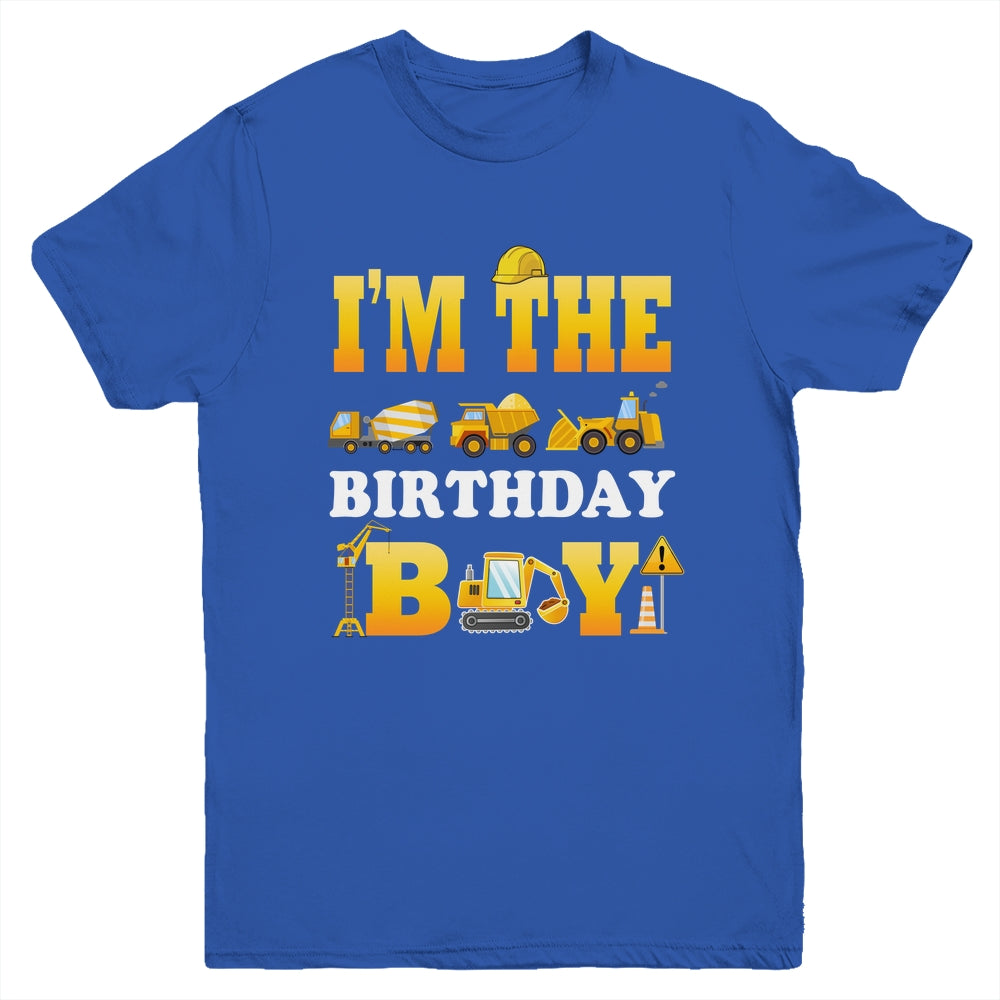 I'm The Birthday Boy Construction Matching Family Youth Shirt | siriusteestore
