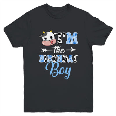 I'm The Birthday Boy Farm Cow 1St Birthday Boy Youth Shirt | siriusteestore