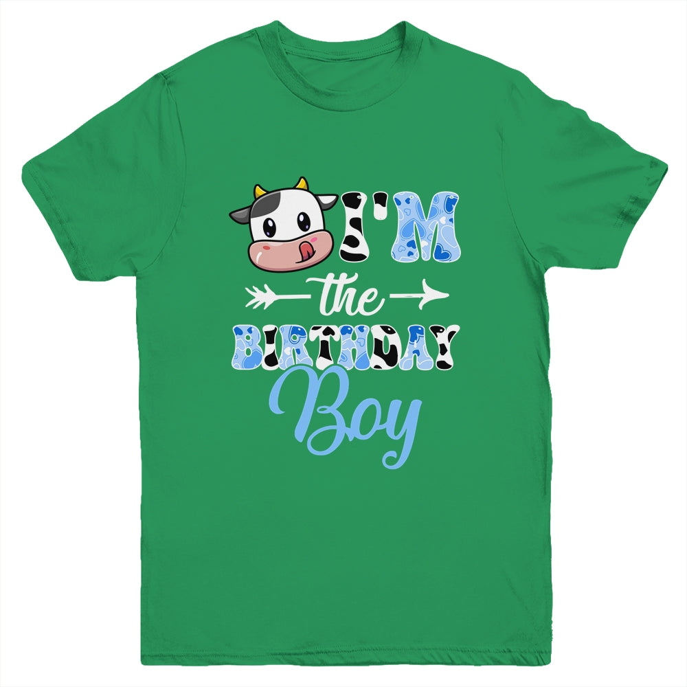 I'm The Birthday Boy Farm Cow 1St Birthday Boy Youth Shirt | siriusteestore