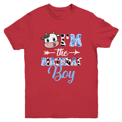 I'm The Birthday Boy Farm Cow 1St Birthday Boy Youth Shirt | siriusteestore