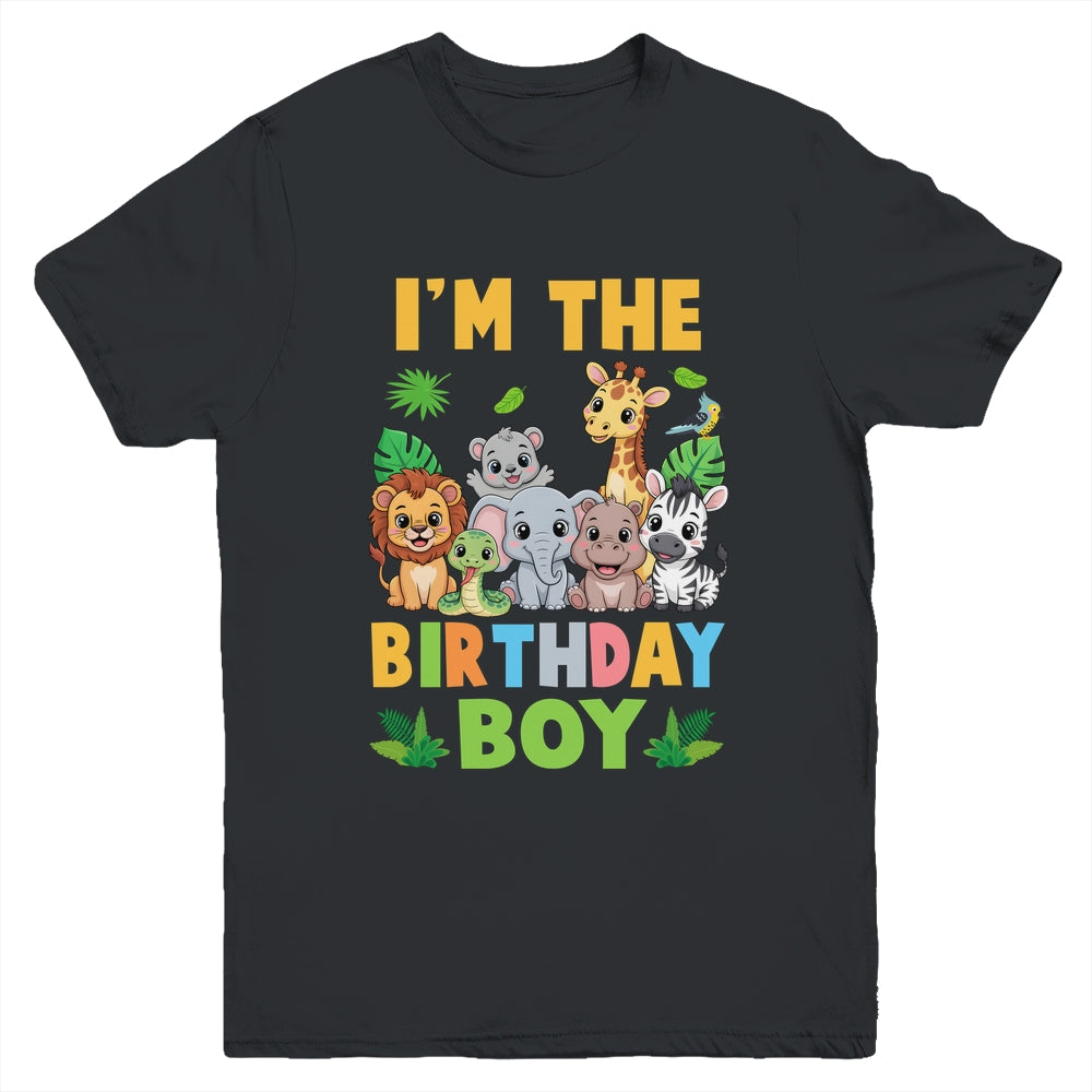 I'm The Birthday Boy Kids Safari Jungle Animal Youth Shirt | siriusteestore