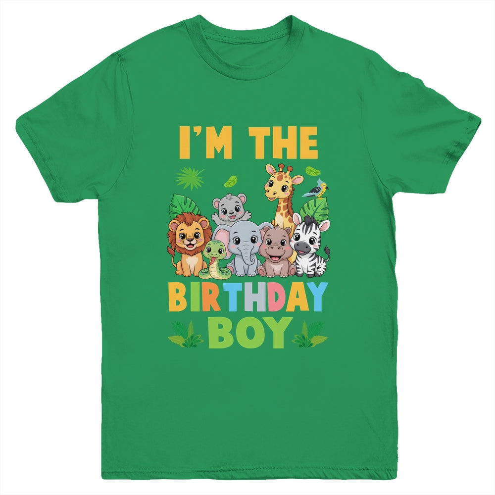 I'm The Birthday Boy Kids Safari Jungle Animal Youth Shirt | siriusteestore
