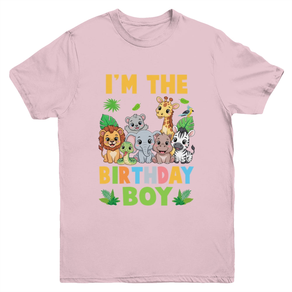 I'm The Birthday Boy Kids Safari Jungle Animal Youth Shirt | siriusteestore