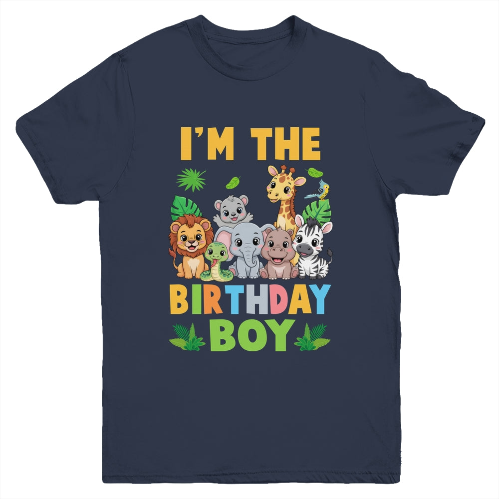 I'm The Birthday Boy Kids Safari Jungle Animal Youth Shirt | siriusteestore