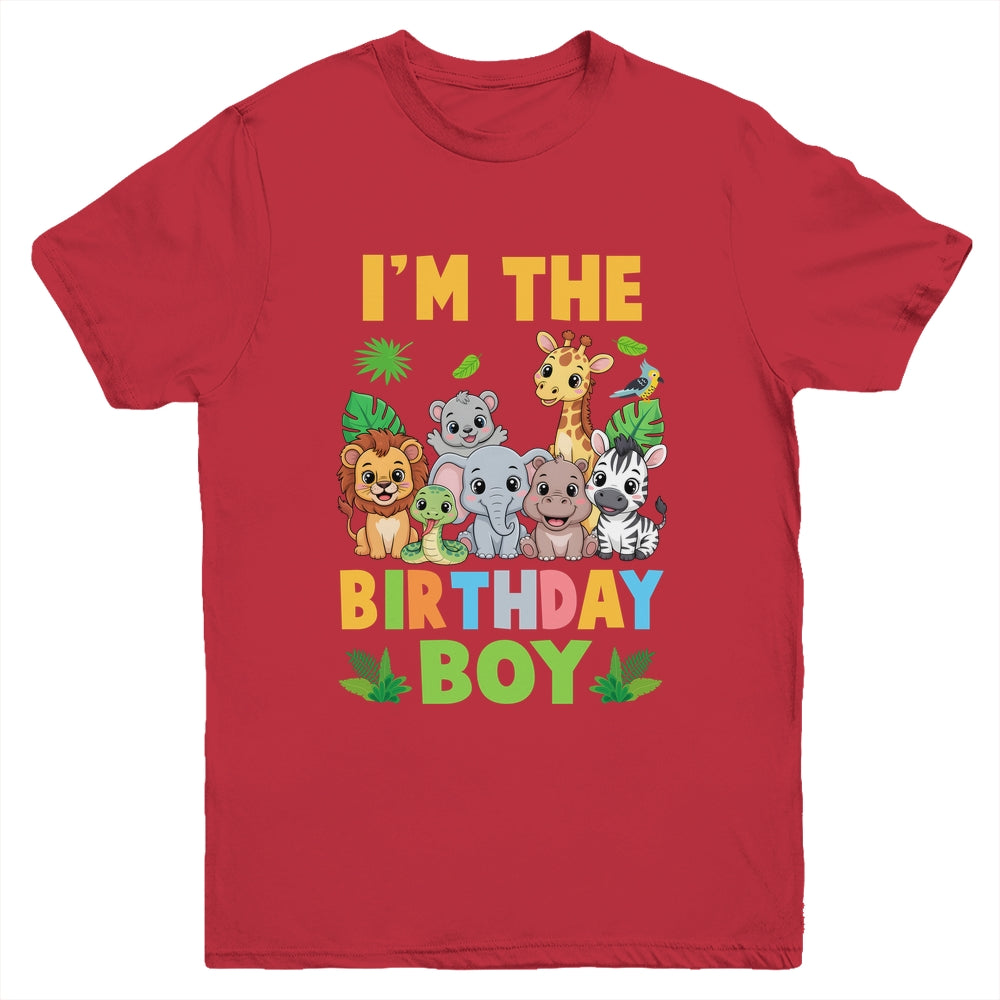 I'm The Birthday Boy Kids Safari Jungle Animal Youth Shirt | siriusteestore