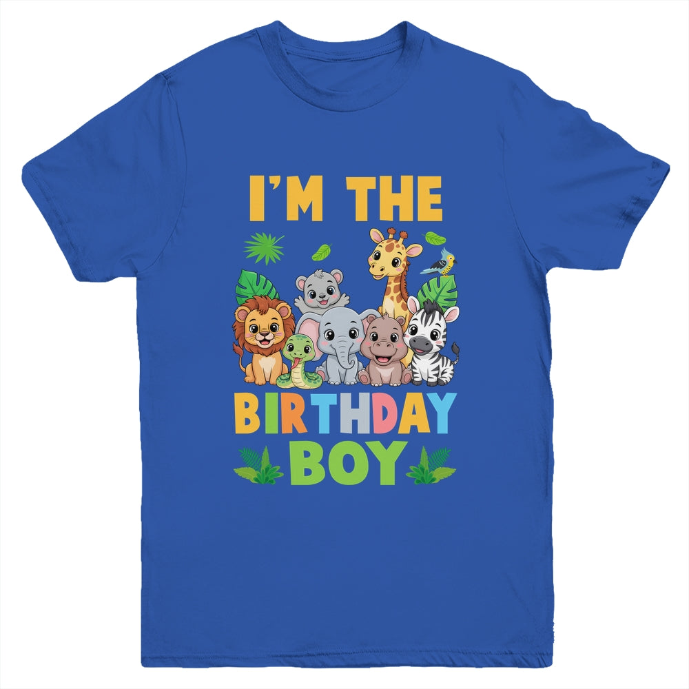 I'm The Birthday Boy Kids Safari Jungle Animal Youth Shirt | siriusteestore