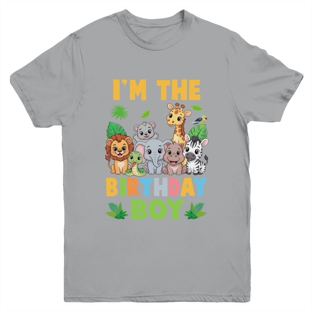 I'm The Birthday Boy Kids Safari Jungle Animal Youth Shirt | siriusteestore
