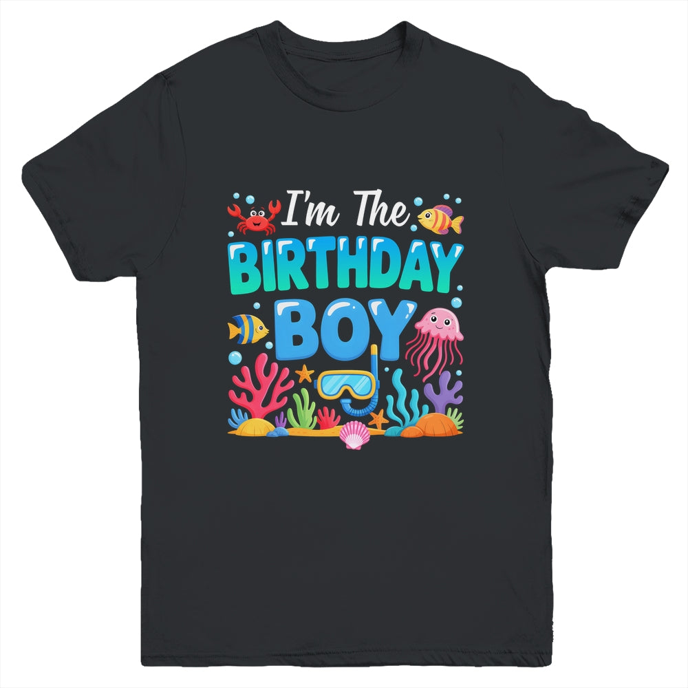 I'm The Birthday Boy Kids Sea Animals Ocean Aquarium Youth Shirt | siriusteestore