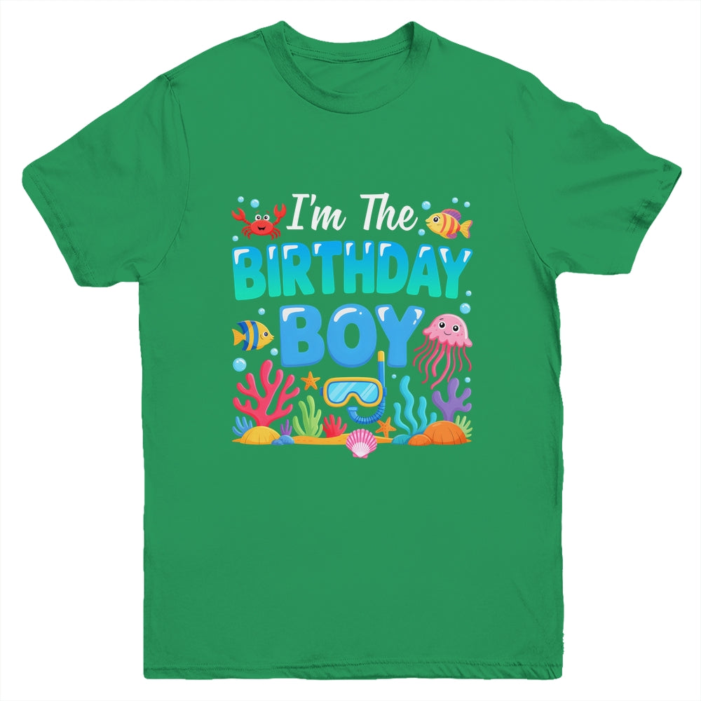 I'm The Birthday Boy Kids Sea Animals Ocean Aquarium Youth Shirt | siriusteestore