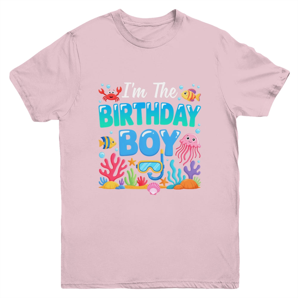 I'm The Birthday Boy Kids Sea Animals Ocean Aquarium Youth Shirt | siriusteestore