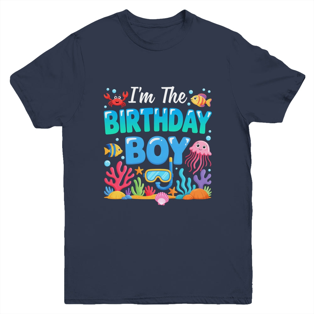 I'm The Birthday Boy Kids Sea Animals Ocean Aquarium Youth Shirt | siriusteestore