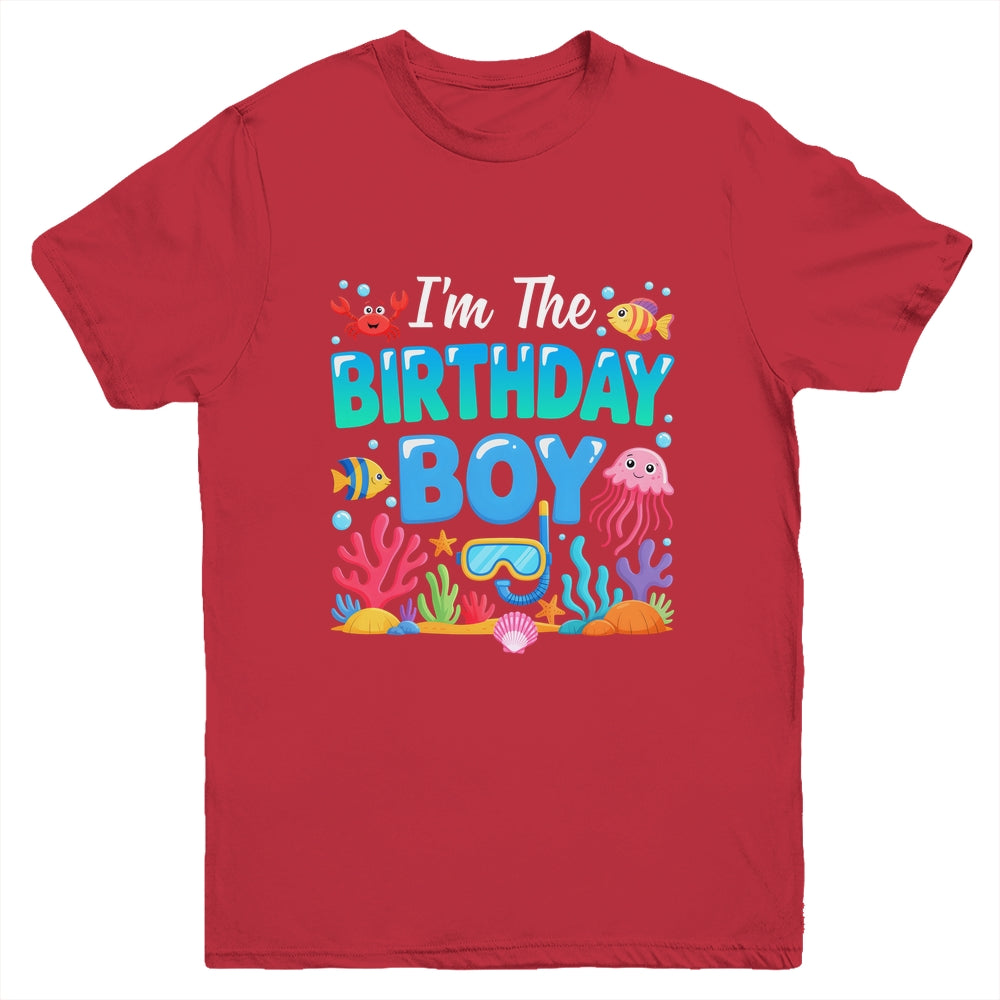 I'm The Birthday Boy Kids Sea Animals Ocean Aquarium Youth Shirt | siriusteestore