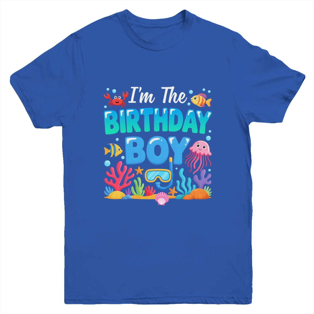I'm The Birthday Boy Kids Sea Animals Ocean Aquarium Youth Shirt | siriusteestore