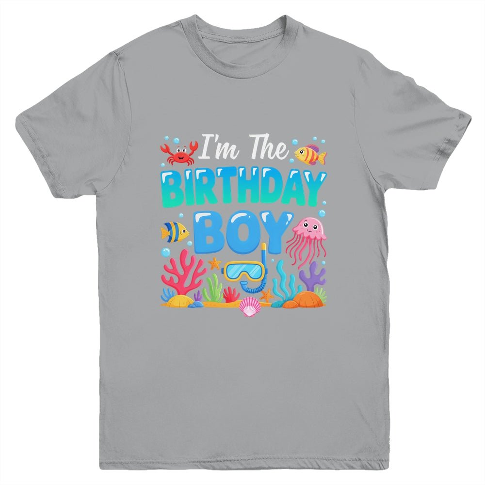 I'm The Birthday Boy Kids Sea Animals Ocean Aquarium Youth Shirt | siriusteestore