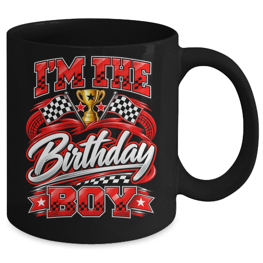 I'm The Birthday Boy Race Car Family Pit Crew Kids Mug | siriusteestore
