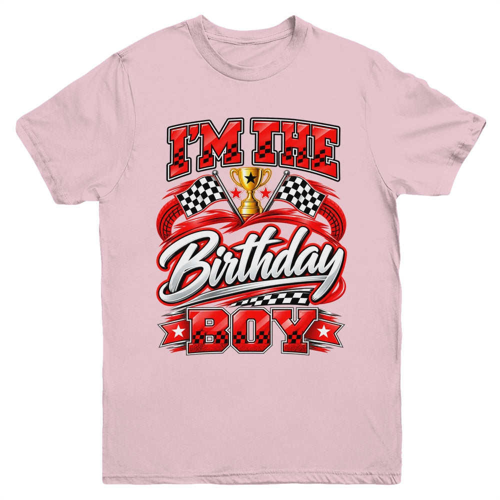 I'm The Birthday Boy Race Car Family Pit Crew Kids Youth Shirt | siriusteestore