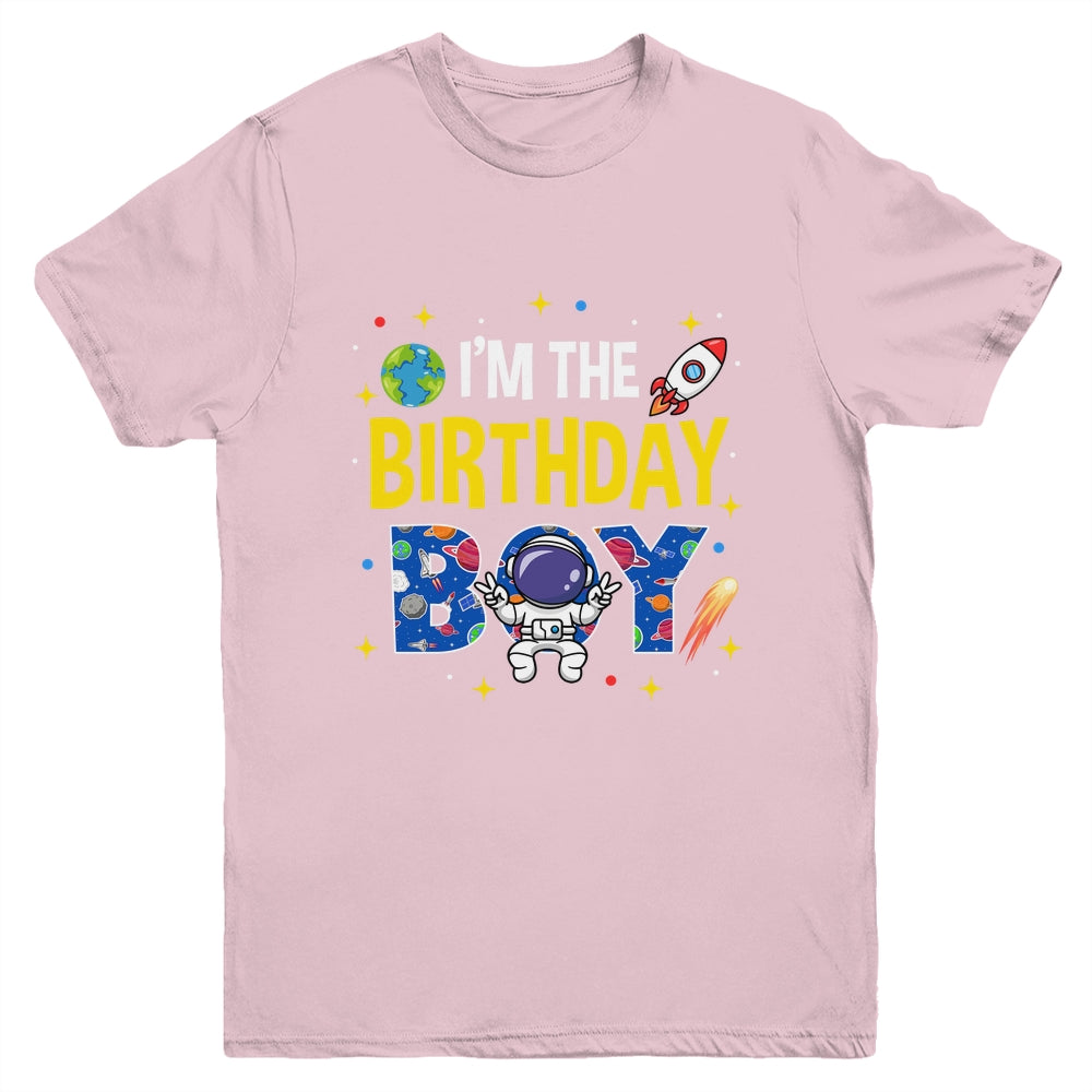I'm The Birthday Boy Space Astronaut Family Birthday Youth Shirt | siriusteestore
