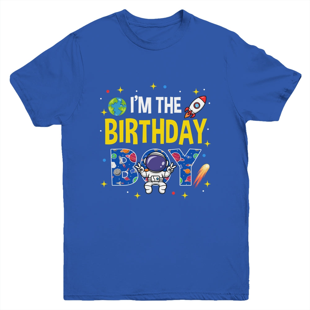 I'm The Birthday Boy Space Astronaut Family Birthday Youth Shirt | siriusteestore