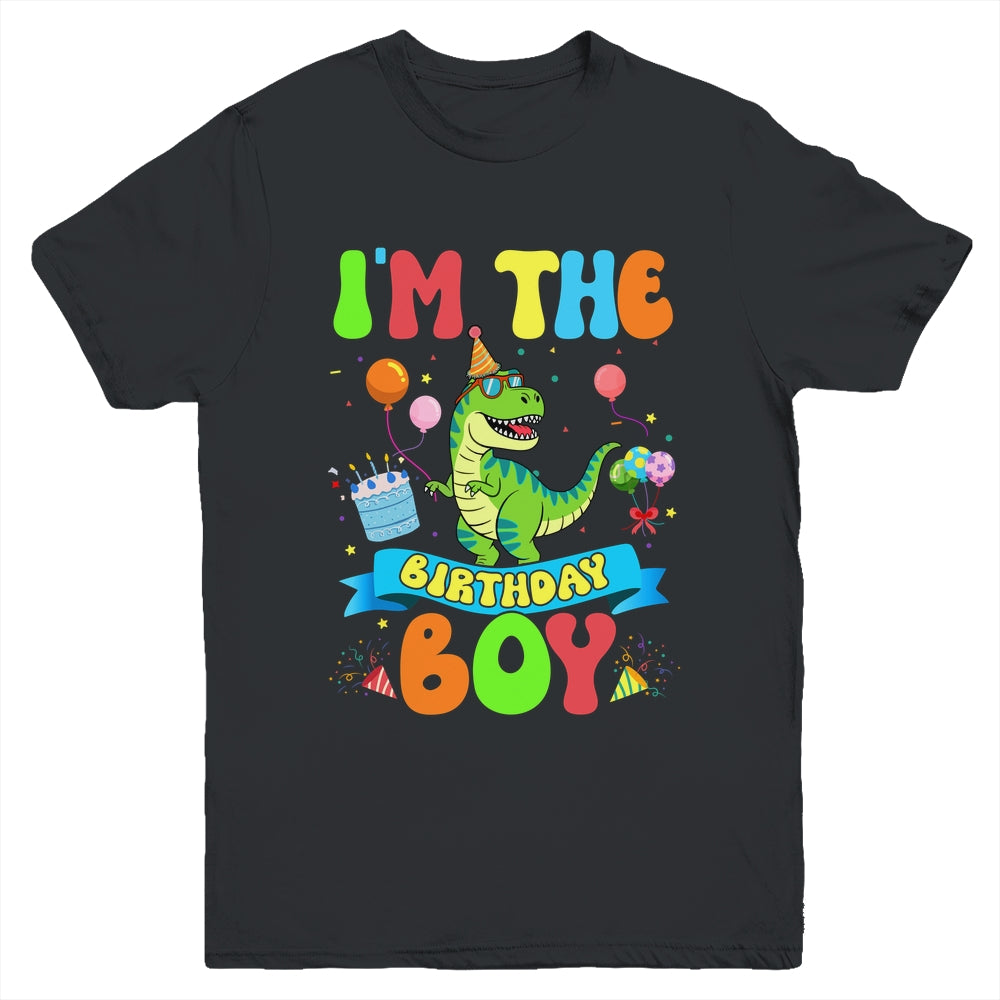 I'm The Birthday Boy TRex Dinosaur Birthday Family Youth Shirt | siriusteestore