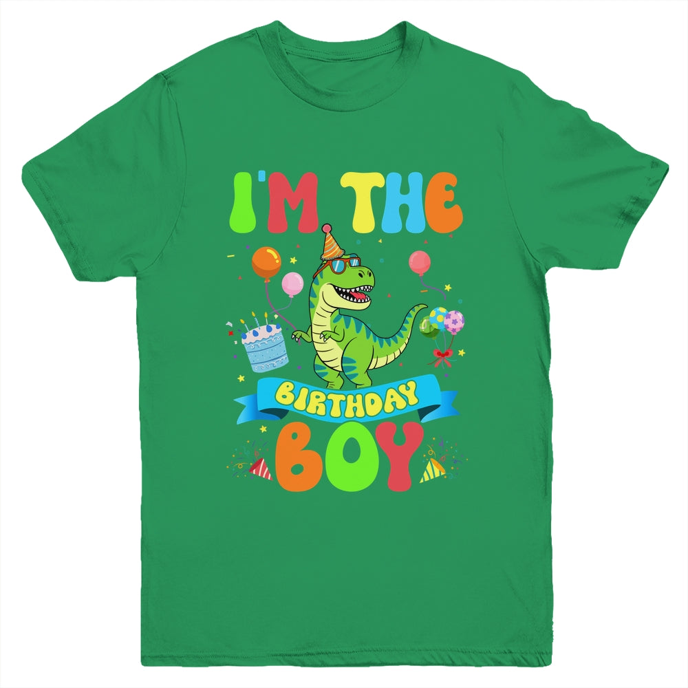 I'm The Birthday Boy TRex Dinosaur Birthday Family Youth Shirt | siriusteestore