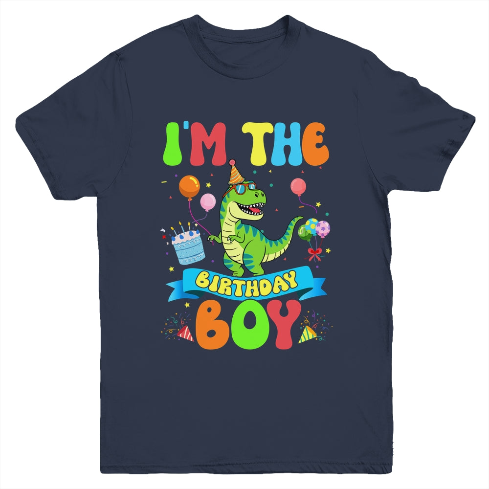 I'm The Birthday Boy TRex Dinosaur Birthday Family Youth Shirt | siriusteestore